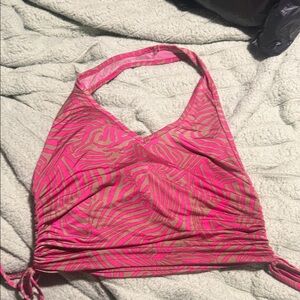 Papermoon Pink and Tan Patterned Top